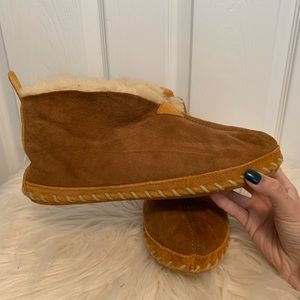L.L Bean fur slippers